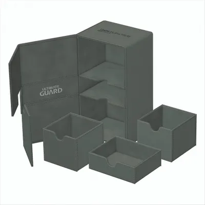 Obrázek produktu pro Ultimate Guard Twin Flip`n`Tray 200+ XenoSkin Monocolor Grau
