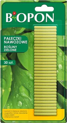 Obrázek produktu pro BIOPON tyčinky na hnojení zelených rostlin 30ks.