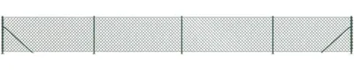 Produktbild von Maschendrahtzaun mit Bodenflansch für den Außenbereich, 1x10 m, grün