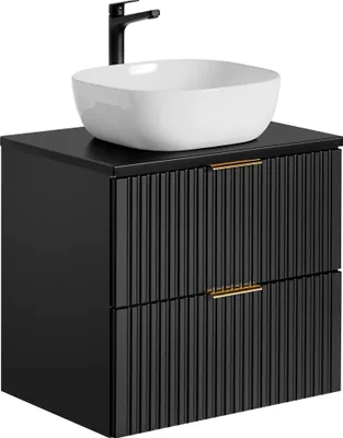 Produktbild von Szafka 60 cm ADEL BLACK z blatem i umywalką SMILE