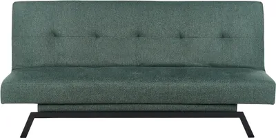 Produktbild von BELIANI Sofa Grün Polsterbezug 3-Sitzer Schlaffunktion verstellbare Rückenlehne Modern Wohnzimmer