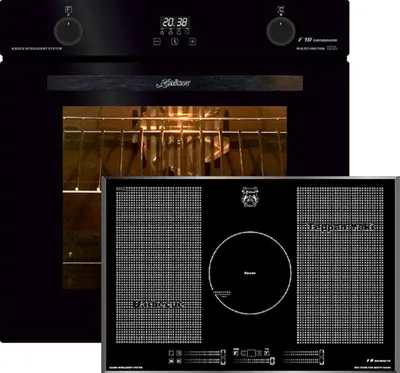 Produktbild von Kaiser Küchengeräte Induktions Herd-Set EH 6367 Elektro Backofen, Autark, 79L +KCT 777 FI La Perle Induktionskochfeld 77cm