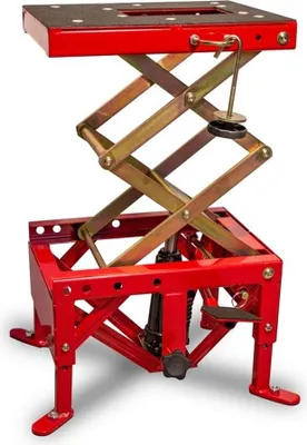 Produktbild von VECTOR Motorradheber hydraulisch rot (Räder nicht inbegriffen)