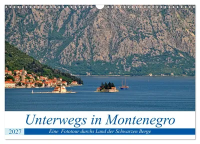 Immagine prodotto di In viaggio in Montenegro (calendario da parete 2027, formato DIN A3 orizzontale), calendario mensile CALVENDO