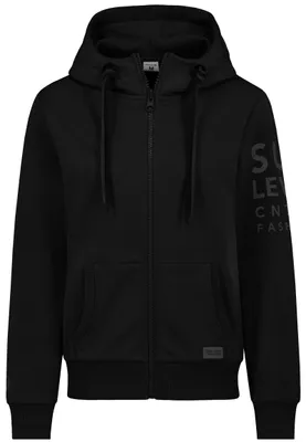 Produktbild von Sublevel Hoodie mit Reißverschluss und Logo-Print Größe: L