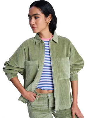 Produktbild von Roxy Damen Kordjacke Chilled Out Washed Oil Green : L Größe: L