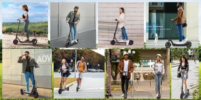 Produktbild von E-Scooter - A1tuya LP80 Trommelbremse - 36V 10,4Ah Akku - 31 km/h - 25 km Reichweite - Klappbar - App-Steuerung