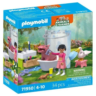 Immagine prodotto di PLAYMOBIL 71950: L'ora del bagno degli animali