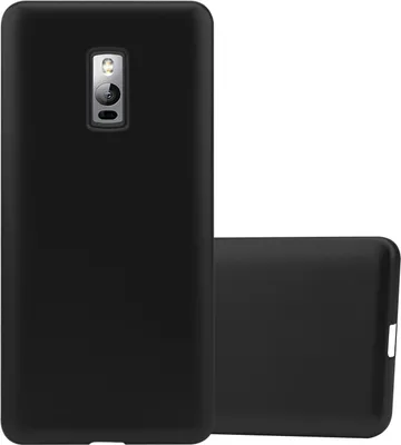 Produktbild von Cadorabo Schutzhülle für OnePlus ONE Hülle in Schwarz Handyhülle TPU Silikon Etui Cover Case