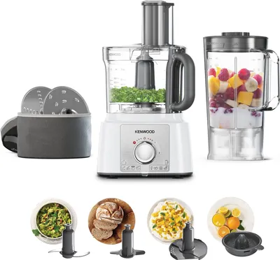 Produktbild von Kenwood MultiPro Express Küchenmaschine 1000 W 3 l Edelstahl, Weiß