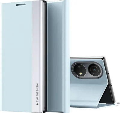 Produktbild von Honor X7 Hülle, Leder PolyurethanMagnetisch Klapp Stand Schutzhülle für Honor X7 Blau