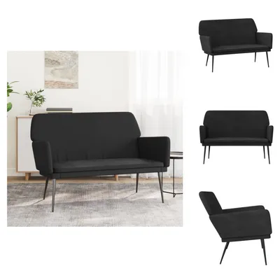 Immagine prodotto di vidaXL Panca nera 108x79x79 cm in velluto - Panche