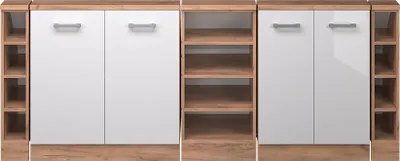 Obrázek produktu pro Šatní sestava pro šikmé střechy Vicco Rion Bílá vysoký lesk Sada 5 kusů, Model 56050