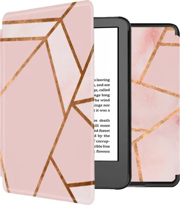 Produktbild von imoshion Design Slim Hard Case Klapphülle Amazon Kindle (2024) / Amazon Kindle (2022) 11th gen - Pink Graphic