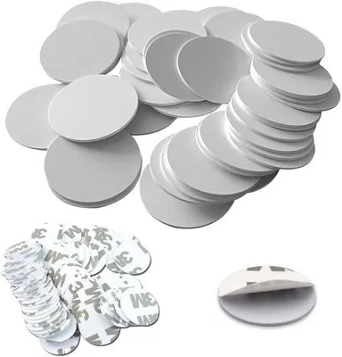 Image de Étiquettes NFC - Autocollants NFC adhésifs - Blanc sur blanc