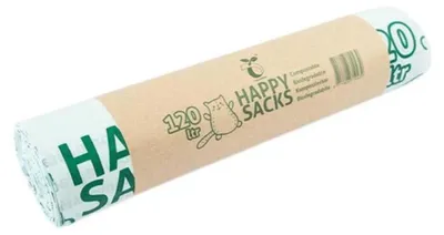 Zdjęcie produktu dla Worki na śmieci Happy Sacks biodegradowalne 120 litrów 10 szt.