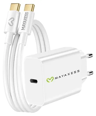 Obrázek produktu pro Mayaxess, 20W napájecí adaptér pro Reno 14 + kabel USB-C 1 m, bílý