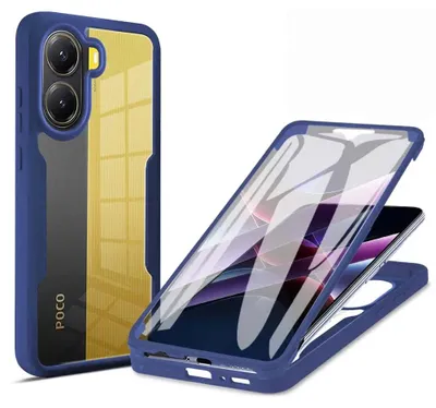 Obrázek produktu pro Techsuit ColorVerse 360 Series + ochranné sklo – 360° pouzdro s ochranným sklem pro Xiaomi Poco X7 Pro – modré