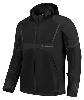Produktbild von Rusty Stitches Carlo Motorrad Textiljacke, schwarz, M