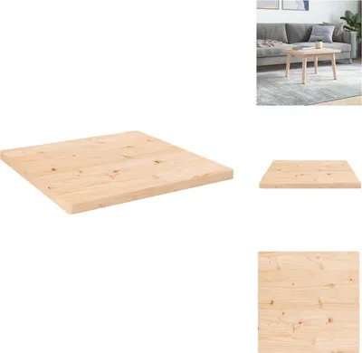 Obrázek produktu pro vidaXL Stolová deska 60x60x2,5 cm z masivního borovicového dřeva čtvercová - Stolové desky