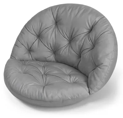 Produktbild von Wasserdichtes Kissen für Hängesessel Nestschaukel XL, Bequeme Gartenkissen Auflage für Hängekorb, mit Anti-Allergischer Füllung, Grau