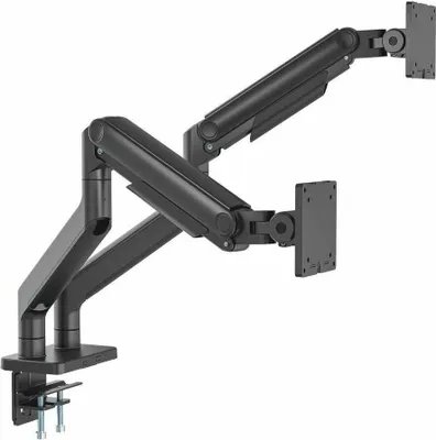 Produktbild von MANHATTAN Tischhalterung mit mech. Feder 2 Monitore 17-45"