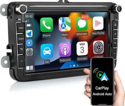 Produktbild von Carplay Andriod 12 2+32G 8'' WIFI Autorádio GPS NAVI BT Für Golf Passat Seat Jetta SWC DAB BT