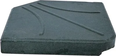 Obrázek produktu pro Čtvercová betonová deska - 47x47cm - 25kg - Černá - Pro konzolový slunečník