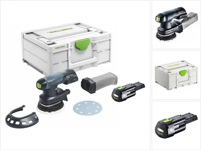 Zdjęcie produktu dla Festool ETSC 125-Basic akumulatorowa szlifierka oscylacyjna bezszczotkowa 18 V 125 mm + 1x akumulator 3,0 Ah + Systainer - bez ładowarki