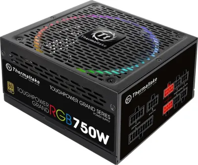 Produktbild von Thermaltake Toughpower Grand RGB, 750 W, 100 - 240 V, 900 W, 50 - 60 Hz, 10 A, Aktiv