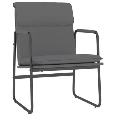 Image de vidaXL Fauteuil de salon Gris 55x64x80 cm Similicuir