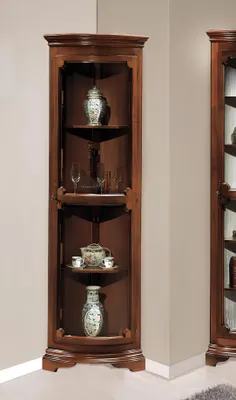 Produktbild von Eck Vitrine Kommoden Vitrinen Kommoden Schränke Glas Designer Schrank Barock