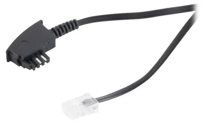 Imagen del producto de helos Cable de conexión TAE F / RJ45 8P2C, cable para router, 6 metros, suelto