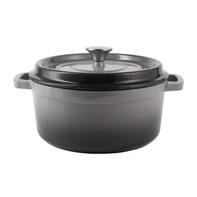 Obrázek produktu pro Retro litinový hrnec s poklicí 4,3 l Grey Ombre Vintage Cuisine