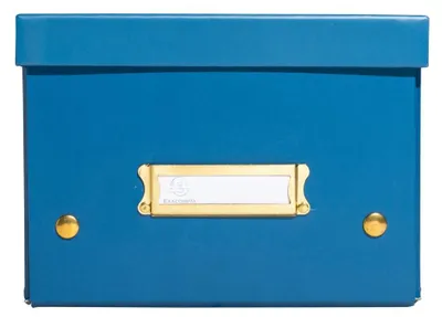 Image de EXACOMPTA 62252E EXACOMPTA boîte de classement Neo Deco, DIN A5+, bleu