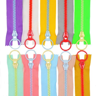 10 Reißverschlüsse, Kunststoff, 5 mm, nicht teilbar, für DIY