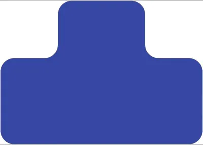 Produktbild von Stellplatzmarker WT-5210, T-Stück, Polyester, Blau, 175x125 mm, 25 Stück/VE