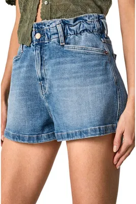 Produktbild von Pepe Jeans Damen Reese Paperbag kurze Denim-Shorts W29