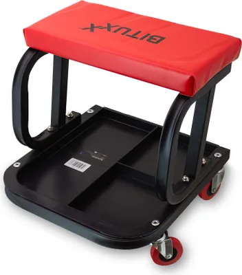 Produktbild von Bituxx Mobiler Werkstatthocker mit Ablage Rot MS-17409