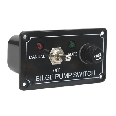 Obrázek produktu pro Přepínací panel Rocker, panel spínače čerpadla, panel automatického vypínání, panel ručního spínače, spínač lodního čerpadla, námořní přepínač Rocker, námořní spínací panel