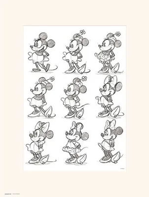 Produktbild von Disney - Kunstdruck - Minnie Sketch