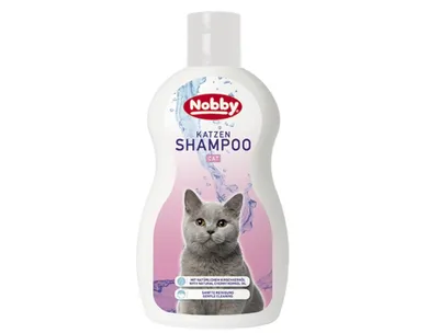 Produktbild von Nobby Katzenshampoo mit Kirschkernöl, rückfettend & pH-neutral, 300 Milliliter