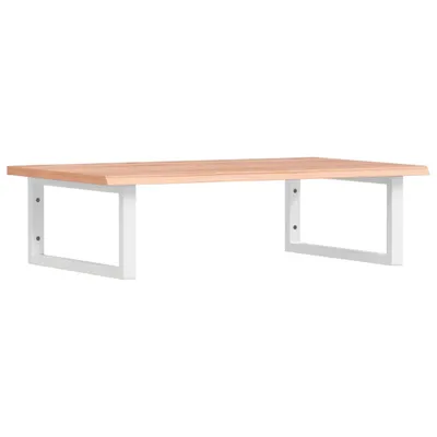 Produktbild von vidaXL Waschtischplatte mit Halterung Stahl und Massivholz Eiche