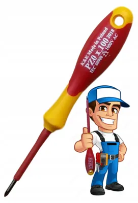 Produktbild von K&K Isolierter VDE Schraubendreher 1000V PZ0x60