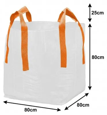 Zdjęcie produktu dla 5x Big Bag - 80x80x80 - 1500 kg - na odpady