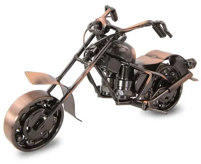 Retro Motorrad Modell aus Metall, 20x11x8 cm, Dekoration