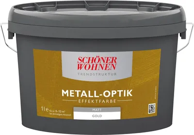 Produktbild von Schöner Wohnen Trendstruktur Effektfarbe Metall-Optik Gold matt 1 L