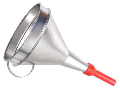 Immagine prodotto di Imbuto in metallo con puntale in plastica, tazza da 165 mm, diritto