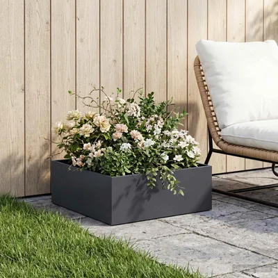 Immagine prodotto di Maison Exclusive - Vaso da giardino antracite, 60 x 60 x 20 cm