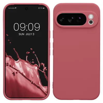 Produktbild von kwmobile Handyhülle für Google Pixel 10 Pro Hülle - weiches Handy Silikon Case - Schutzhülle Cover - Dark Rose